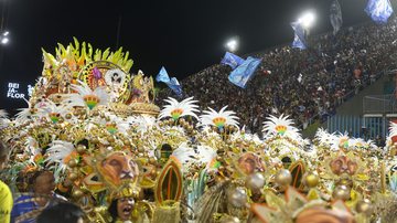 Beija-Flor  na apresentação de 2025. Este ano é a segunda a desfilar - Tomaz Silva / Agência Brasil