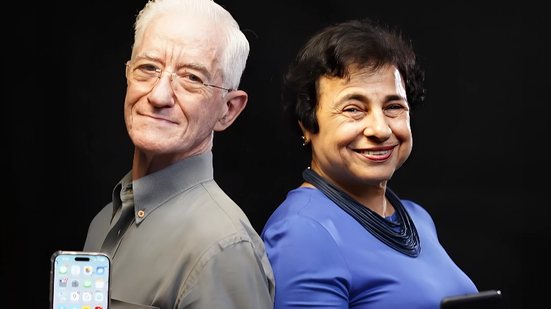 Tarcísio Cabral e Maria Helena criaram o 60 Demais, que oferece mais de 50 aulas com temas diferentes sobre o uso do celular - Reprodução / Instagram / @60demais