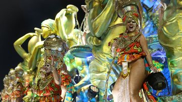 Imperatriz Leopoldinense na apresentação de 2025. Este ano é a segunda a desfilar - Tomaz Silva / Agência Brasil