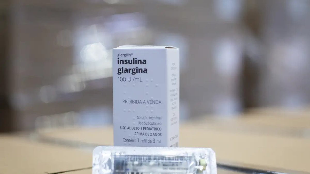 Insulina glargina, que tem ação prolongada e facilita a rotina dos pacientes com diabetes - Rafael Nascimento/Agência Brasil