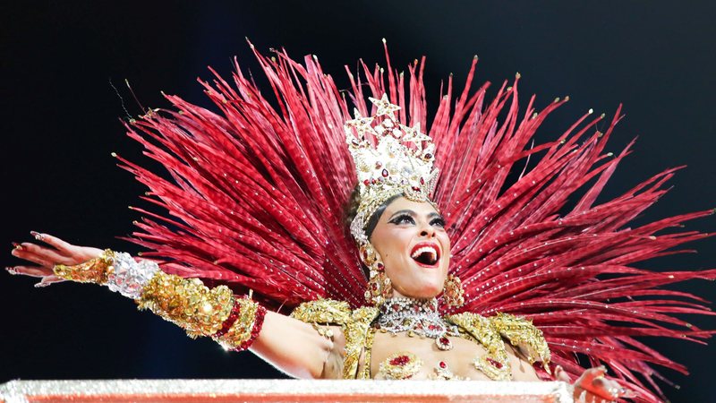 Juliana Paes voltou ao posto de rainha da bateria da Unidos do Viradouro após 17 - João Salles/Enquadrar/Estadão Conteúdo