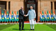 Lula e Modi se comprometeram a elevar o comércio entre Brasil e Índia de US$ 15 bilhões para US$ 20 bilhões - Ricardo Stuckert / PR