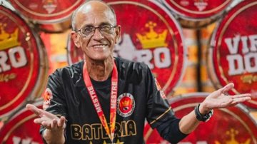 Mestre Ciça, mestre da bateria, foi o grande homenageado da noite - Divulgação/Viradouro