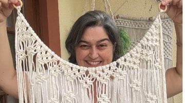 Osana Barreto estruturou um método próprio para criar peças utilizando a arte do macramê - Reprodução Instagram / @osanamacrame