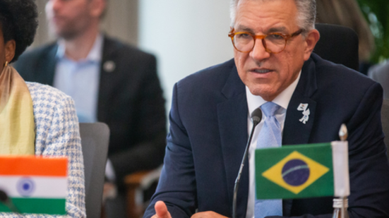 Padilha discutiu com autoridades indianas o uso de tecnologias digitais e inteligência artificial na organização dos sistemas públicos - Rafael Nascimento/MS