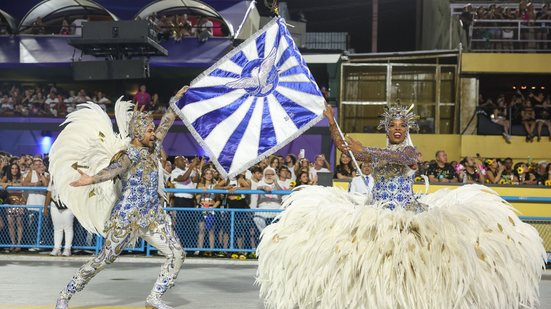 Portela na apresentação de 2025. Este ano é a terceira a desfilar - Tomaz Silva / Agência Brasil