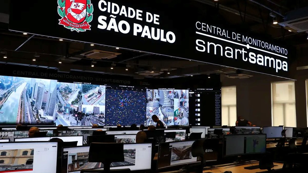 O Smart Sampa,  programa de monitoramento da prefeitura de São Paulo, conta atualmente com 40 mil camêras - Rovena Rosa/Agencia Brasil