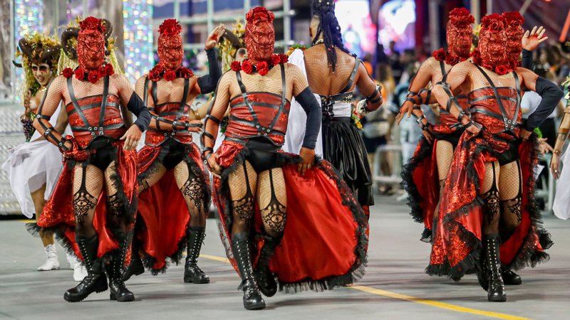 Vai-Vai na apresentação de 2025. Este ano é a sexta a desfilar - Paulo Pinto / Agência Brasil