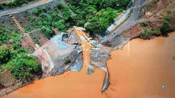 A atuação aplicada contra a Vale foi elevada para R$ 3,3 milhões por danos ambientais em decorrência do acidente - Divulgação/Prefeitura Congonhas (MG)