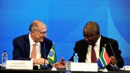 Vice-presidente da República, Geraldo Alckmin, e o presidente da República da África do Sul, Cyril Ramphosa - Cadu Gomes/VPR
