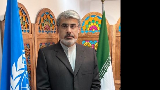 Embaixador do Irã, Ali Bahreini, disse na ONU que Israel é a principal fonte de instabilidade - Reprodução/Site geneva.mfa.ir