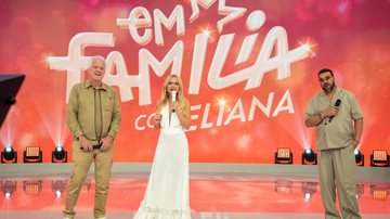 Pedro Bial, durante participação no programa "Em Família", com Eliana e Belo - Bob Paulino/Globo