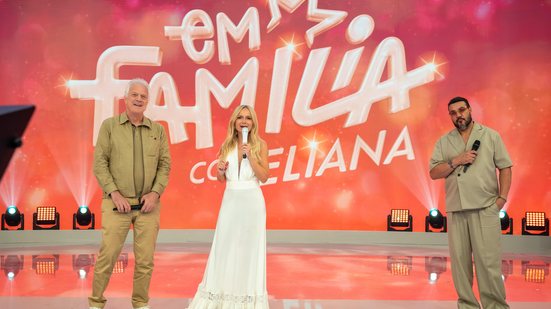 Pedro Bial, durante participação no programa "Em Família", com Eliana e Belo - Bob Paulino/Globo