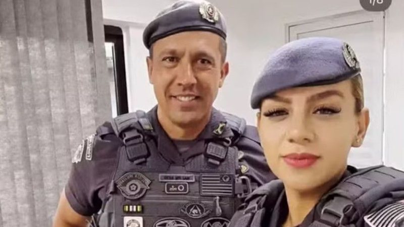 O então casal Geraldo Leite Rosa Neto e Gisele Santana: a Justiça o tornou réu pelo assassinato da mulher - Reprodução / Redes Sociais