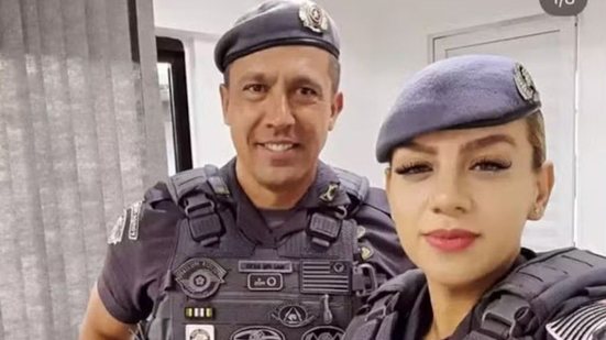 O então casal Geraldo Leite Rosa Neto e Gisele Santana: a Justiça o tornou réu pelo assassinato da mulher - Reprodução / Redes Sociais