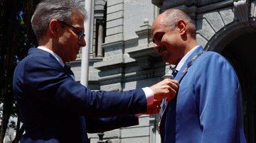 Governo de Minas realiza cerimônia de transmissão do cargo de governador de Romeu Zema para Mateus Simões - Reprodução/Agência Minas
