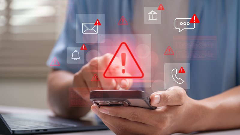 Na mensagem, o golpista se passa por um agente do governo, exigindo um pagamento via PIX - Adobe Stock