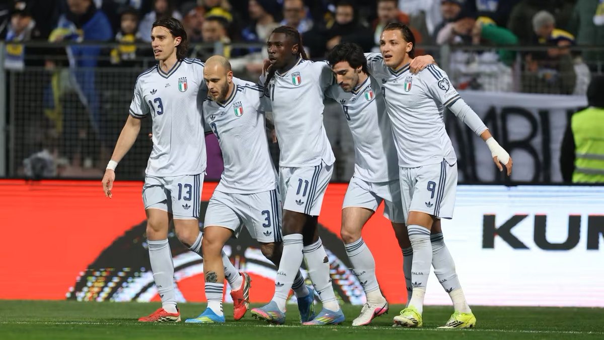 Os italianos Riccardo Calafiori, Federico Gatti e Gianluca Mancini fizeram grandes cortes de cabeça. - FIFA Word Cup 2026/Divulgação