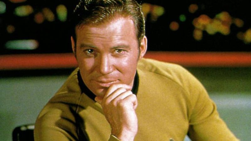 William Shatner como Capitão Kirk na franquia Star Trek - Reprodução