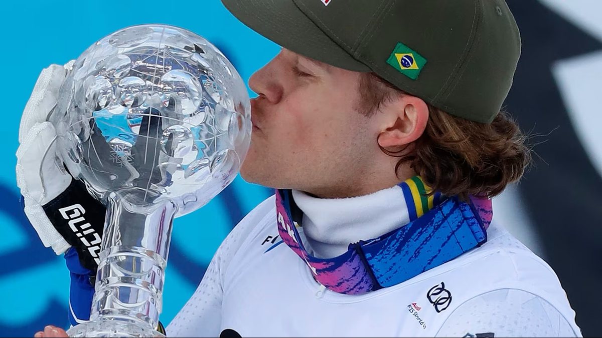 Lucas Braathen conquistou o Globo de Cristal do slalom gigante - Marius Gulliksrud/FIS