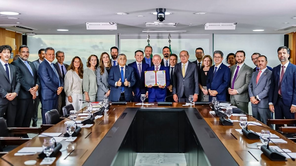 Lula sanciona a Lei Antifacção no Palácio do Planalto - Ricardo Stuckert/PR