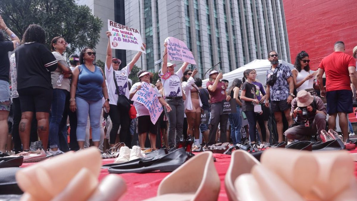 Atos chamam a atenção para disparada de feminicídios - Joca Duarte/Modusfocus/Estadão Conteúdo