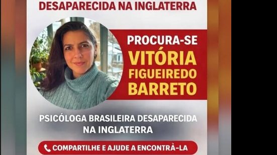 Vitória estava em Londres porque queria tentar um doutorado em uma universidade do país - Reprodução/Instagram @ondestavitoria