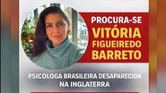 Vitória estava em Londres porque queria tentar um doutorado em uma universidade do país - Reprodução/Instagram @ondestavitoria