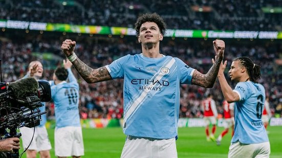 Final da Copa da Liga Inglesa foi disputada na tarde deste domingo (22) - Reprodução/Instagram @mancity