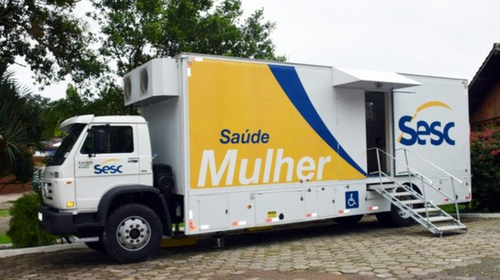 Os veículos são equipados com mamógrafos digitais - Divulgação Sesc