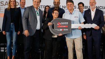 Anúncio da doação de terreno para hospital aconteceu durante cerimônia de entrega de ambulâncias para a cidade - Agência SP/Governo de São Paulo