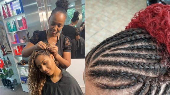 Trançar o cabelo, para mulheres pretas, pode ser uma tradição passada de geração para geração - Acervo pessoal/Cris Mendes