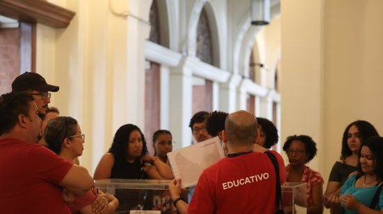 Os ingressos são gratuitos aos domingos e às terças-feiras, mas também serão livres nesta sexta-feira - Divulgação/Museu da Língua Portuguesa