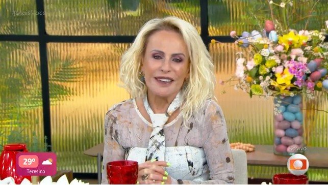 Apresentadora disse que cantor costuma parabenizá-la todos os anos - Reprodução/Site: gshow.globo.com/