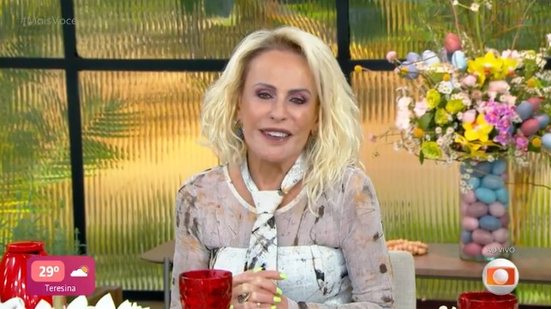 Apresentadora disse que cantor costuma parabenizá-la todos os anos - Reprodução/Site: gshow.globo.com/