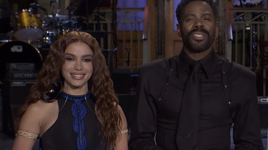 Anitta esteve no programa SNL com o ator Colman Domingo - Reprodução/Instagram/SNL