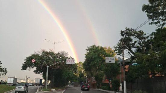 No arco-íris secundário, a ordem das cores estará invertida - VIVA