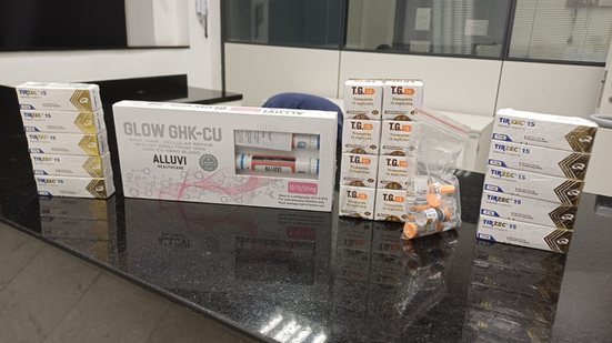 Até fevereiro deste ano, a PF já apreendeu 53.303 canetas emagrecedoras irregulares - Polícia Federal/Divulgação