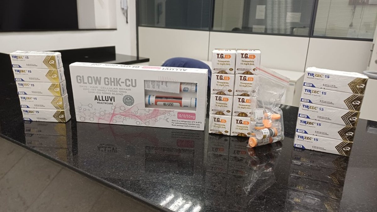 Até fevereiro deste ano, a PF já apreendeu 53.303 canetas emagrecedoras irregulares - Polícia Federal/Divulgação