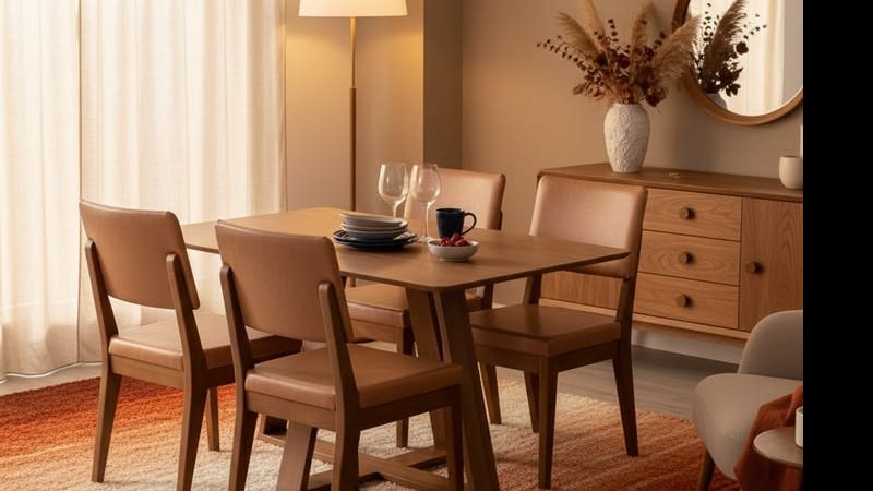 As cores canela e os tons terrosos reforçam a busca por conforto e aconchego - Homedock