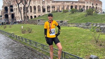 Cristina Palmaka, 57 anos, completou este ano sua 18ª maratona no circuito de Roma - Arquivo pessoal