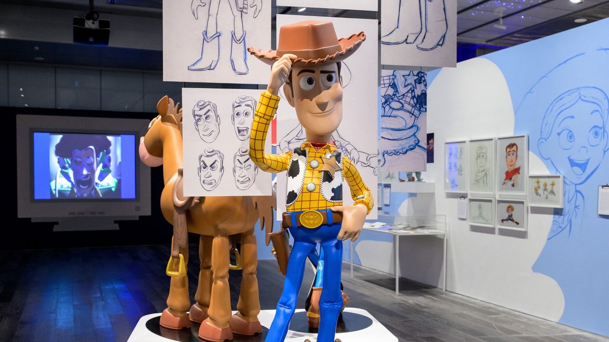Exposição sobre os bastidores criativos da franquia Toy Story - Divulgação