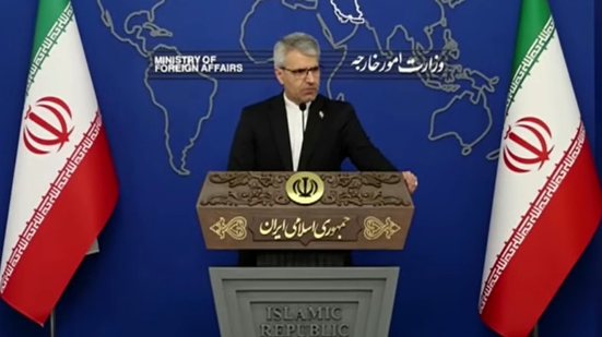 Segundo porta-voz Esmaeil Baghaei, ação é ilegal e criminosa - Reprodução/Youtube