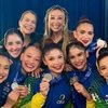 Time é integrado por Duda Arakaki, Nicole Pircio, Sofia Madeira, Maria Paula Caminha e Julia Kurunczi - Reprodução/Instagram via @cbginastica