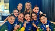 Time é integrado por Duda Arakaki, Nicole Pircio, Sofia Madeira, Maria Paula Caminha e Julia Kurunczi - Reprodução/Instagram via @cbginastica