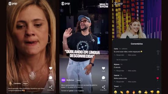 GloboPop é o novo aplicativo de vídeos curtos e verticais da Globo - Globo/Reprodução