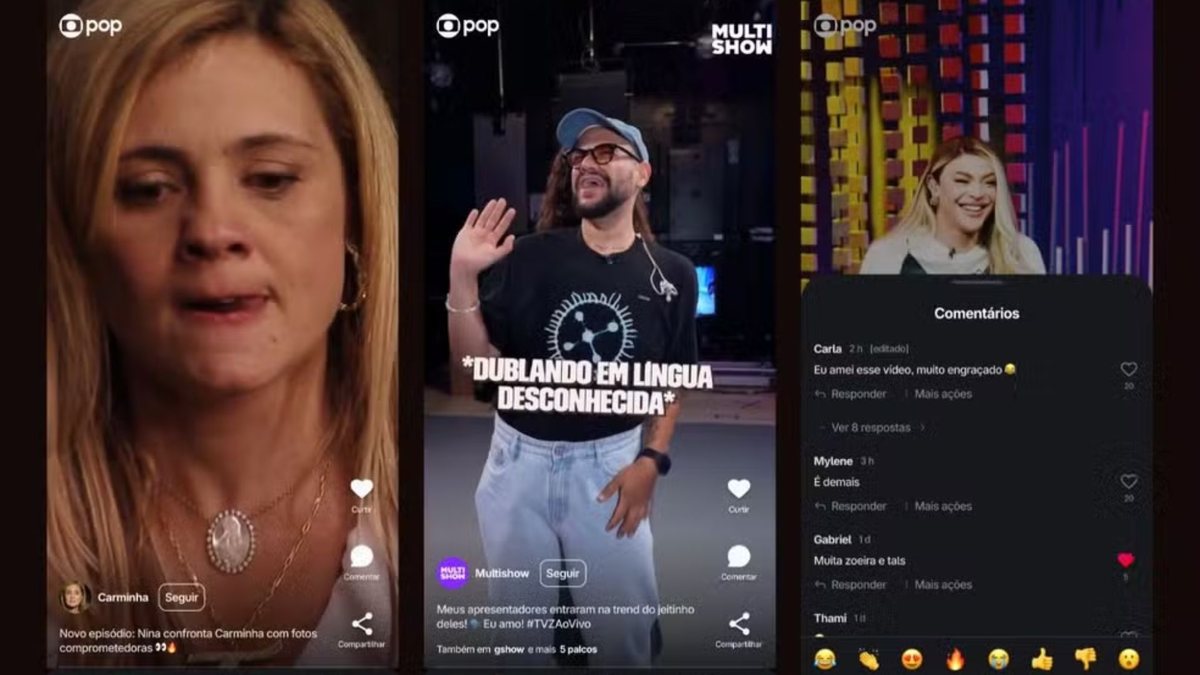 GloboPop é o novo aplicativo de vídeos curtos e verticais da Globo - Globo/Reprodução