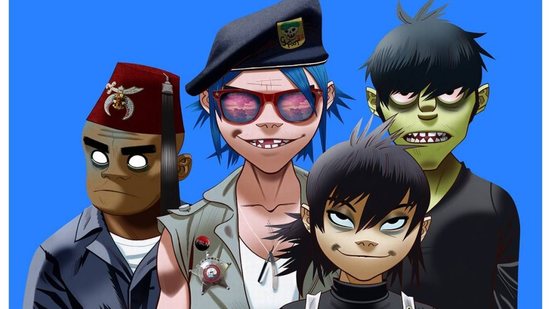 Criado por Damon Albarn, do Blur, o Gorillaz é formado por personagens fictícios - Divulgação