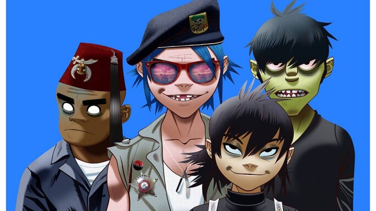 Criado por Damon Albarn, do Blur, o Gorillaz é formado por personagens fictícios - Divulgação