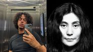 Rapper brasileiro L7nnon e Yoko Ono - Reprodução / Instagram e Spotify